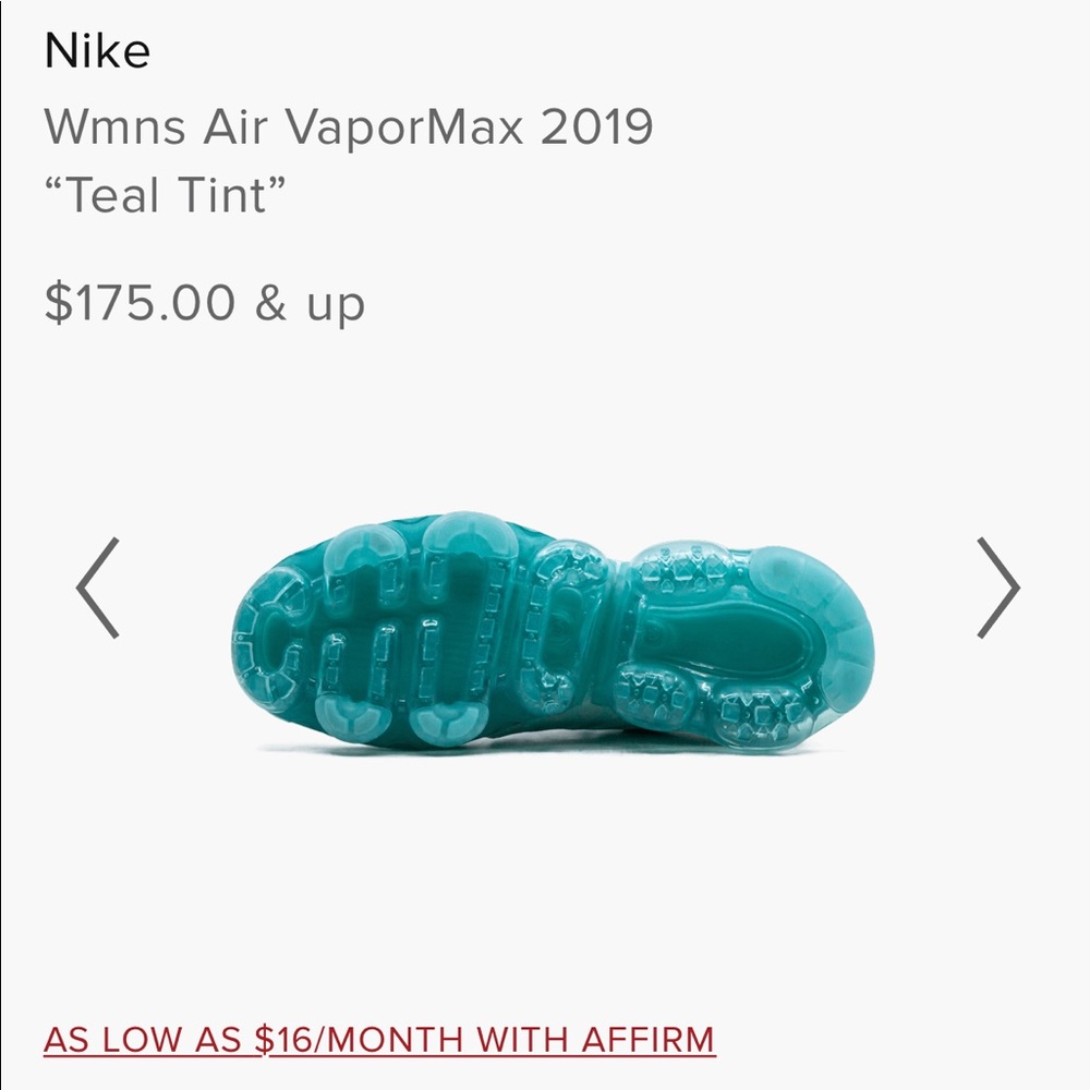 SOLD‼️‼️‼️Women’s Air Vapormax 2019 “Teal tint”. - Picture 8 of 8